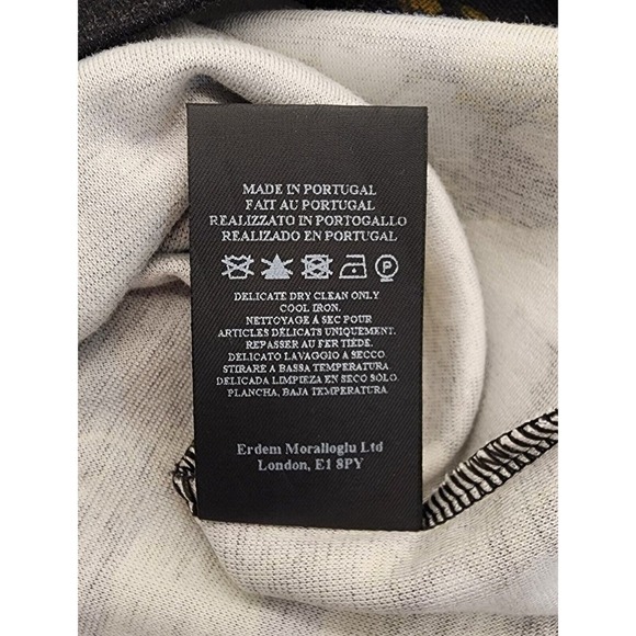 ERDEM Blue Reese Floral Print Stretchy Jersey Slimming Mini Dress Size 2 - Picture 12 of 13